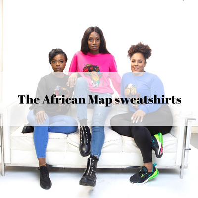 The African Map sweatshirts
