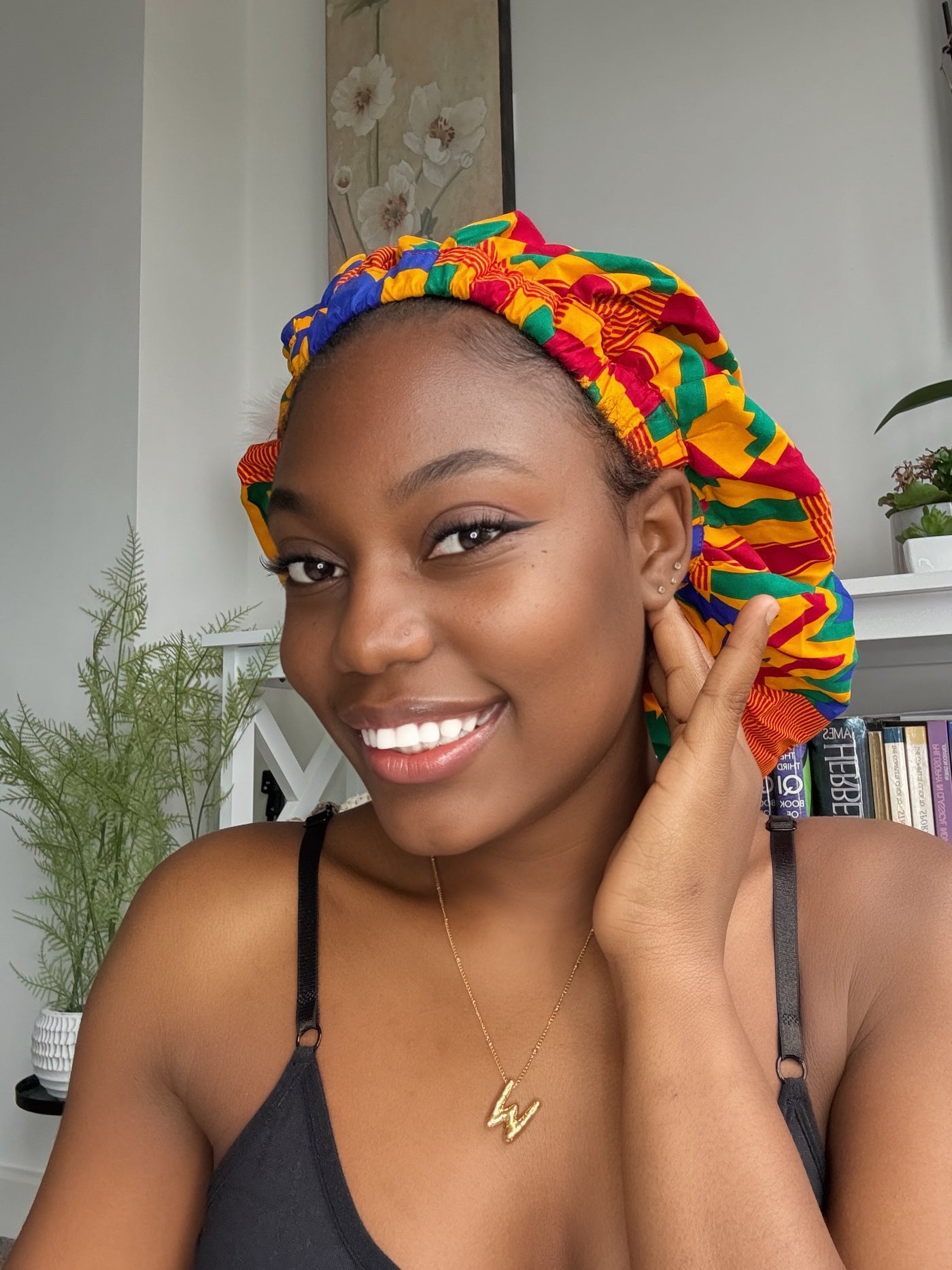 The Ultimate Nighttime Routine for Black Hair: Protect Your Curls with Our African Prints Bonnet